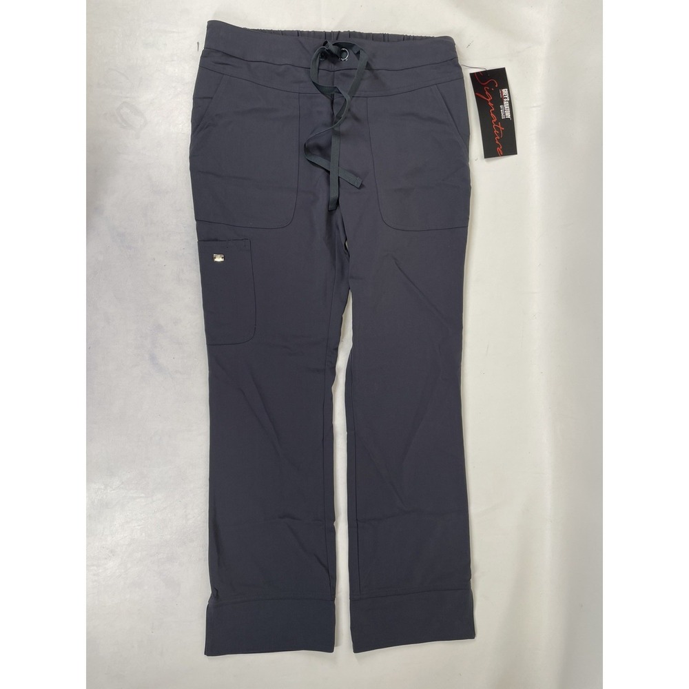 Greys Anatomy Barco Scrubs 3PKT Cargo Low Rise Straight Pants GRAPHITE Womens S - Picture 1 of 8